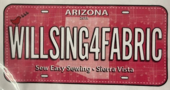 Fabric License Plates
