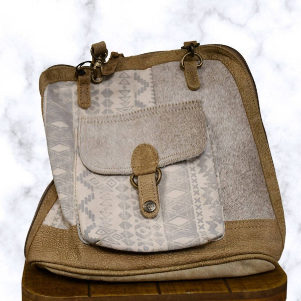Hide Grey & White Design Backpack